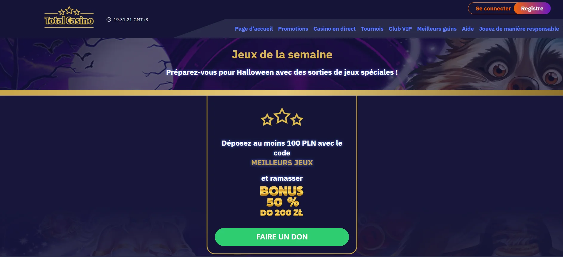 Total Casino : comment obtenir un bonus